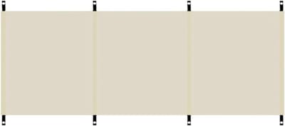 Strandwindscherm - Windscherm camping - Buitenactiviteiten - Robuuste constructie - 250 x 70 cm - Wit