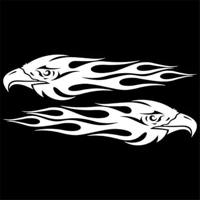 Auto Sticker Adelaar Vlam Sticker Motorfiets Beschermende Kras Sticker 20*5cm