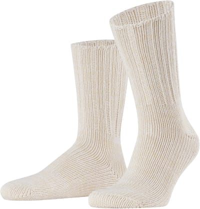 FALKE Brooklyn eenkleurig katoen sokken heren beige - maat 39-42