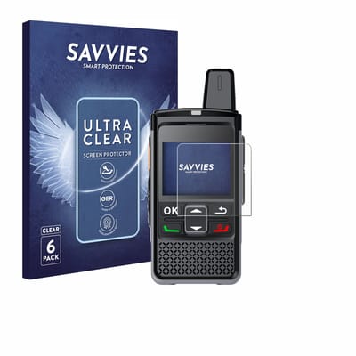 Savvies - Screenprotector voor Hytera PNC360S - Folie Beschermfolie transparant 6 Stuks