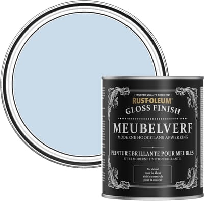 Rust-Oleum Lichtblauw Meubelverf Hoogglans - Blauwe lucht 750ml