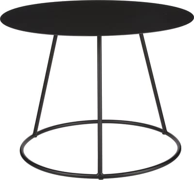 Mica Decorations Mita Salontafel - H44,5 x Ø60 cm - Metaal - Zwart