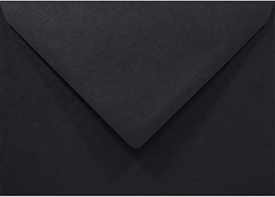100 stuks zwarte C6 enveloppen (114x162mm) zonder venster voor wenskaarten, uitnodigingen en brieven