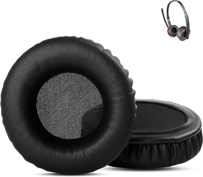Vervangende Oorkussens voor Plantronics en Poly Hoofdtelefoons, Comfortabele Kussens voor Geluidsisolatie en Verbeterde Geluidskwaliteit