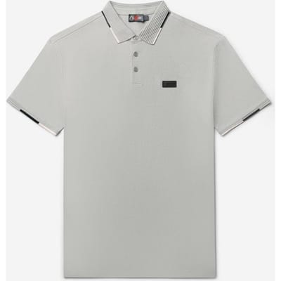 AB Lifestyle - Driekleurige Polo | Alloy - Heren - Maat: XS