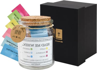 Allecto Plus - Bijbelpot met 96 kleurgecodeerde geschriften voor vrouwen - christelijke geschenken - gebed - hoop - bijbelstudie benodigdheden - Kerstmis - Pasen.