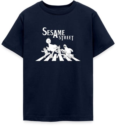 Sesamstraat Parodie Op Abbey Road T-Shirt Tiener