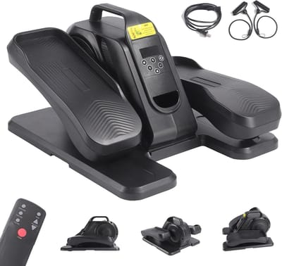 Onder Desk Trainer - Stille Elliptical - Bewegen op Kantoor - Magnetische Weerstand - 36x43x25 cm - Zwart