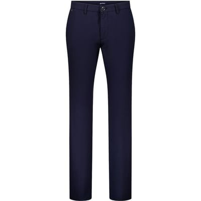 Gardeur Broek Bono Business Hero Fine Texture Pattern Wool Look Cotton Stretch Dark Marine / male