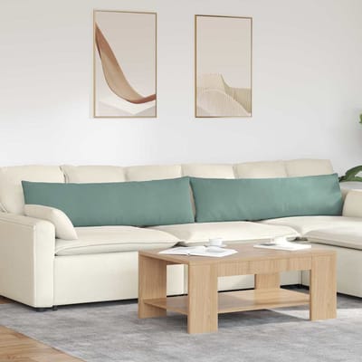 vidaXL - Zitkussens - 2 - pcs - Zeegroen - 145 - x - 40 - cm - Corduroy - stof