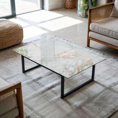 Coloray Tafelblad - Tafelblad Voor Buiten - 80x60 cm - Wit - Rechthoek Glazen Tafelblad - Los Tafelblad - Tafelblad Glas - Glas Voor Tafelblad - Tafelblad Van Glas woonkamerdecoratie
