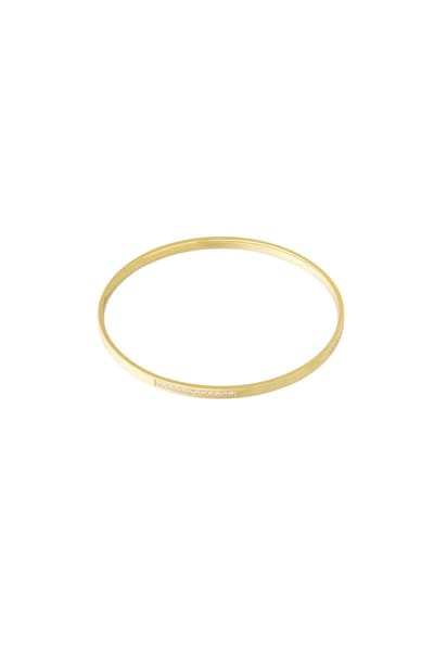 Goudlief.nl Stijlvolle armband met strass-steentjes - Roestvrijstaal - Verkleurt niet