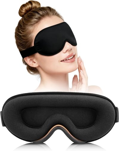 Ergonomisch 3D-nachtmasker voor optimale oogbescherming, verstelbaar en ademend ontwerp, ideaal voor reizen en ontspanning