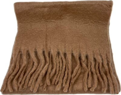 Sjaal Camel / Fluffy sjaal met franjes / chunky fluffy scarfs / accessoires dames Sjaal / wintersport / fluffy sjaal / fluffy scarf