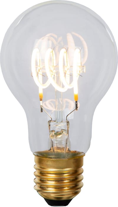 Lucide A60 - Filament lamp - Ø 6 cm - LED Dimbaar - E27 - 1x4,9W 2700K - Transparant