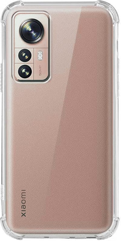 Hoesje geschikt voor Xiaomi 12 - Clear Anti Shock Hybrid Armor Case Siliconen Back Cover Hoes Transparant