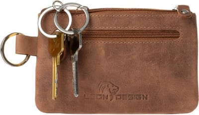 Sleuteletui - Sleutelhoesje - Leer - Sleuteletui dames - Sleuteletui heren - Sleutelhanger - Sleutelhanger vrouw - Sleutelhanger mannen - Cadeau voor vrouw - Cadeau man - Cadeau voor man verjaardag - Cadeau vrouw - Kado - Sleuteletui met rits