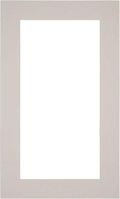 Passe-Partout Fotomaat 20x40 cm - Lijstmaat 30x50 cm - Grijs Graniet - Museumkarton - Fotolijst niet inbegrepen