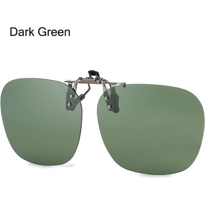Gepolariseerd UV-bescherming Lichtgewicht Comfortabel Duurzaam Hoge Kwaliteit Legering Metaal Randloos Rx Zonnebril Clip-On Flip-up gray