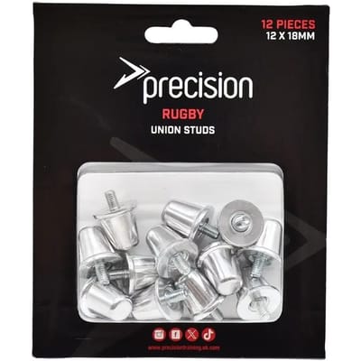 Precision Schroefnoppen Rugby 18 Mm Aluminium Zilver 12 Stuks