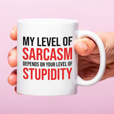 Ditverzinjeniet.nl Mok My level of sarcasm