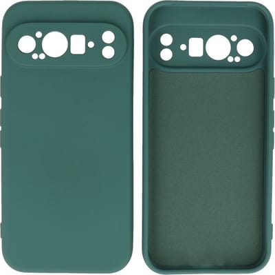 Hoesje Geschikt voor de Google Pixel 9 Pro XL - Fashion Backcover Hoesje - Colorful Telefoonhoesje - Donker Groen