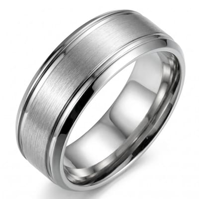 Lundholm Torsten Ring Heren Zilverkleurige Ringen – Premium Stainless Steel – Brede Heren Ring 8 mm – Ringen Heren Zilverkleurig Maat 10 / EU 62 – Scandinavisch Design