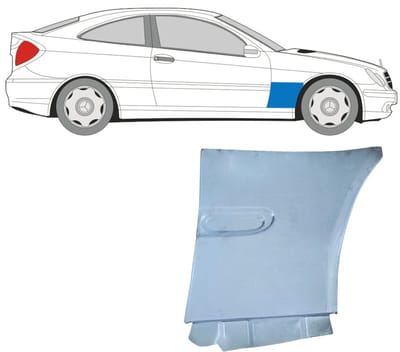 Reparatiepaneel voorspatbord voor Mercedes CL-Class 203 2000-2008 / Rechts
