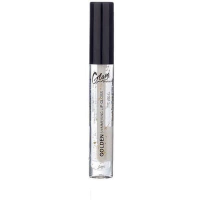 Glam of Sweden - Lip Gloss - Transparant met gouden mini glitters en gouden vlokjes - Golden Shimmering - 1 Flesje met 4 ml