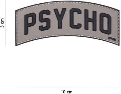 101 Inc Embleem 3D Pvc Psycho Grijs  17068