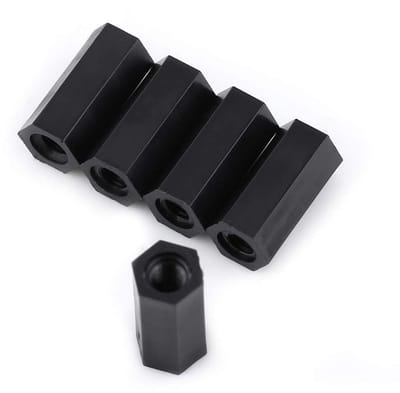 Dailygoods - Nylon Standoff M3 Vrouwelijk - Schroefdraad Standoff - Duurzaam en isolerend - 8mm 10mm 12mm 15mm - Spacer Pijler - Geschikt voor elektro...