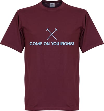 Come On You Irons T-shirt - Bordeaux Rood - S