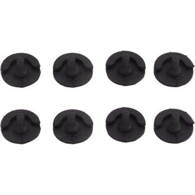8 stuks Airfryer Siliconen Voetjes Krasbestendig Rond Warmte-isolatie Keuken Airfryer Bakplaat Voetjes voor Koekenpan black