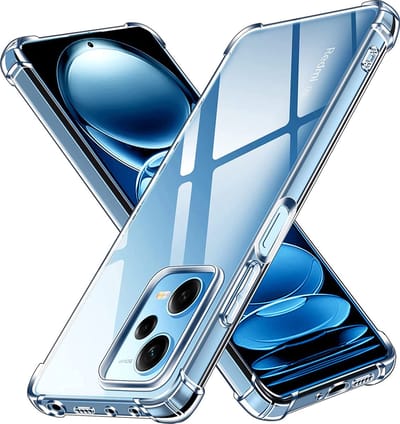 Hoesje voor Xiaomi Redmi Note 12 PRO 5G backcover Shockproof siliconen Transparant