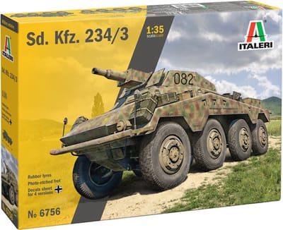Italeri Modelbouwpakket Militaire voertuigen - 6756 Sd.Kfz.234/3 Panzerwagen Plastic - 1:35 - Modelbouw