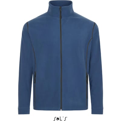 SOL'S Men´s Micro Fleece Zipped Jacket Nova L827 - Slate Blue/Grey (Solid) - M