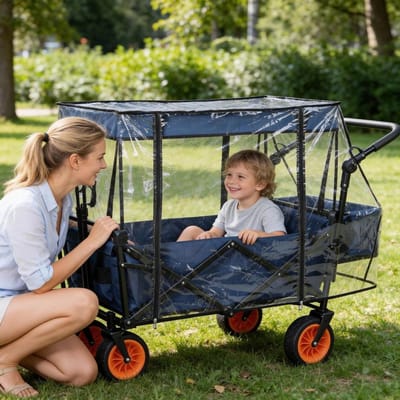 Transparante Regenhoes - Bolderkarhoes Beschermhoes - Trolley Beschermen - Met Ritsdoorgang - 115 x 51 x 75 cm - Transparant