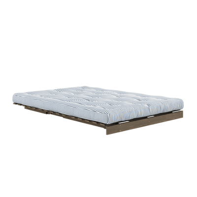 Karup Slaapbank Roots 140 - 106 carob brown lacquered - 611 Beach Blue
