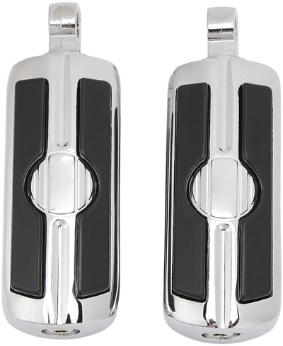 Motorfiets Voetsteunen - Verstelbaar Pedaal - Comfortabel Rijden - Motorbescherming Crash Bar - 10mm Schroefbevestiging - Zwart
