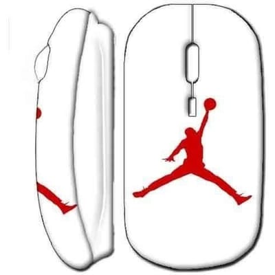Souris Sans Fil - Air Jordan - Blanc - USB Wifi - Compatible Mac et PC - Ergonomique