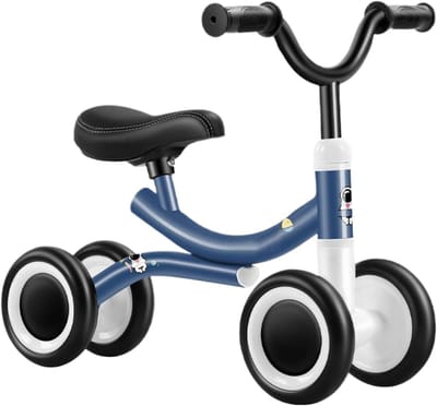 Baby Balansfiets - Loopfiets Peuters - Buiten Spelen - Anti-Knelling Ontwerp - 4 Wielen - Niet gespecificeerd