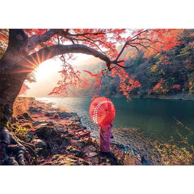 Puzzel van 1000 stukjes Educa Borras Sunrise in Katsura River Japan