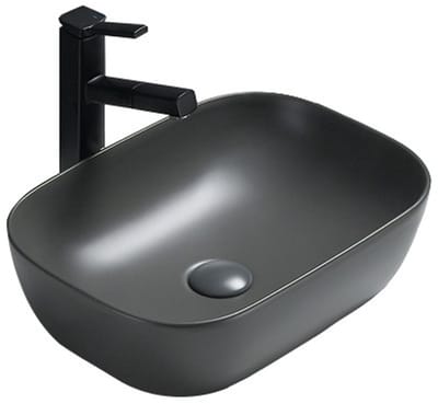 Mexen Rita opzetwastafel 45 x 32 cm, donkergrijs mat - 21084571