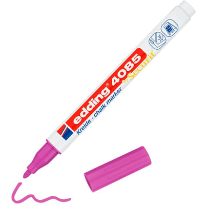 Krijtstift edding 4085 by Securit rond 1-2mm framboos