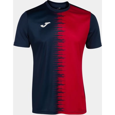 Joma City Ii T-shirt Met Korte Mouwen Rood,Blauw S Man