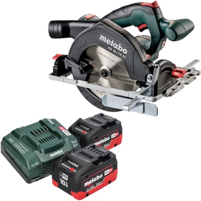 Metabo KS 18 LTX 57 Accucirkelzaag 18 V 165 mm + 2x LiHD accu 10.0 Ah + lader