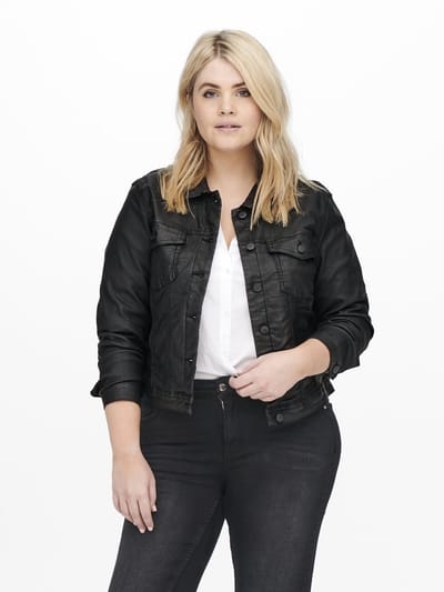 ONLY CARMAKOMA - CARWESPA LIFE COATED DNM JACKET - Dames - Gewatteerde jassen