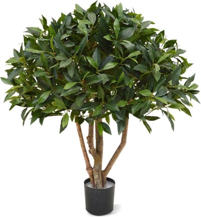 Laurier bal op stam kunstplant 70cm