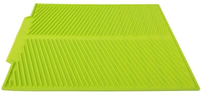 Allecto - Schotel Droogmat - Siliconen Afvoerplank - Hittebestendig - Grijs of Groen - Vaatwasmachinebestendig - Geschikt voor Keuken - 17,3 x 13 inch