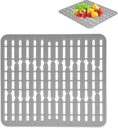 Dailygoods- Afdruipmat Hittebestendig - Gootsteenmat Antislip - Gootsteenbeschermer Siliconen - Keukenspoelbak Accessoire - Thermische Isolatie
